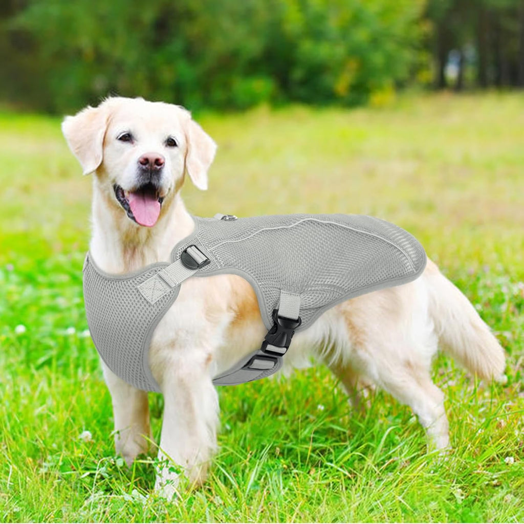 Kuoser Hundekuehlweste blau Groesse S-XXL atmungsaktiv Sonnenschutz Hitzeschutz