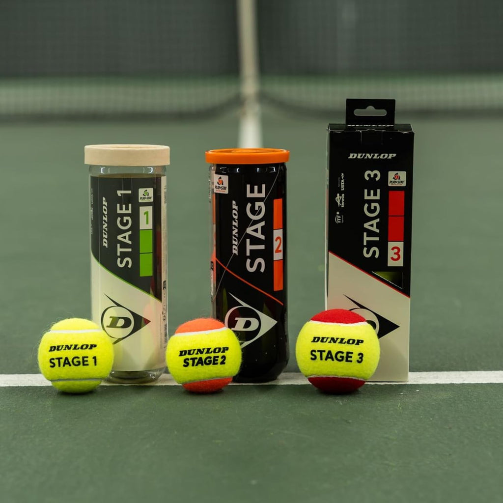 Dunlop Tennisball Stage 2 Orange fuer Kinder und Einsteiger Training