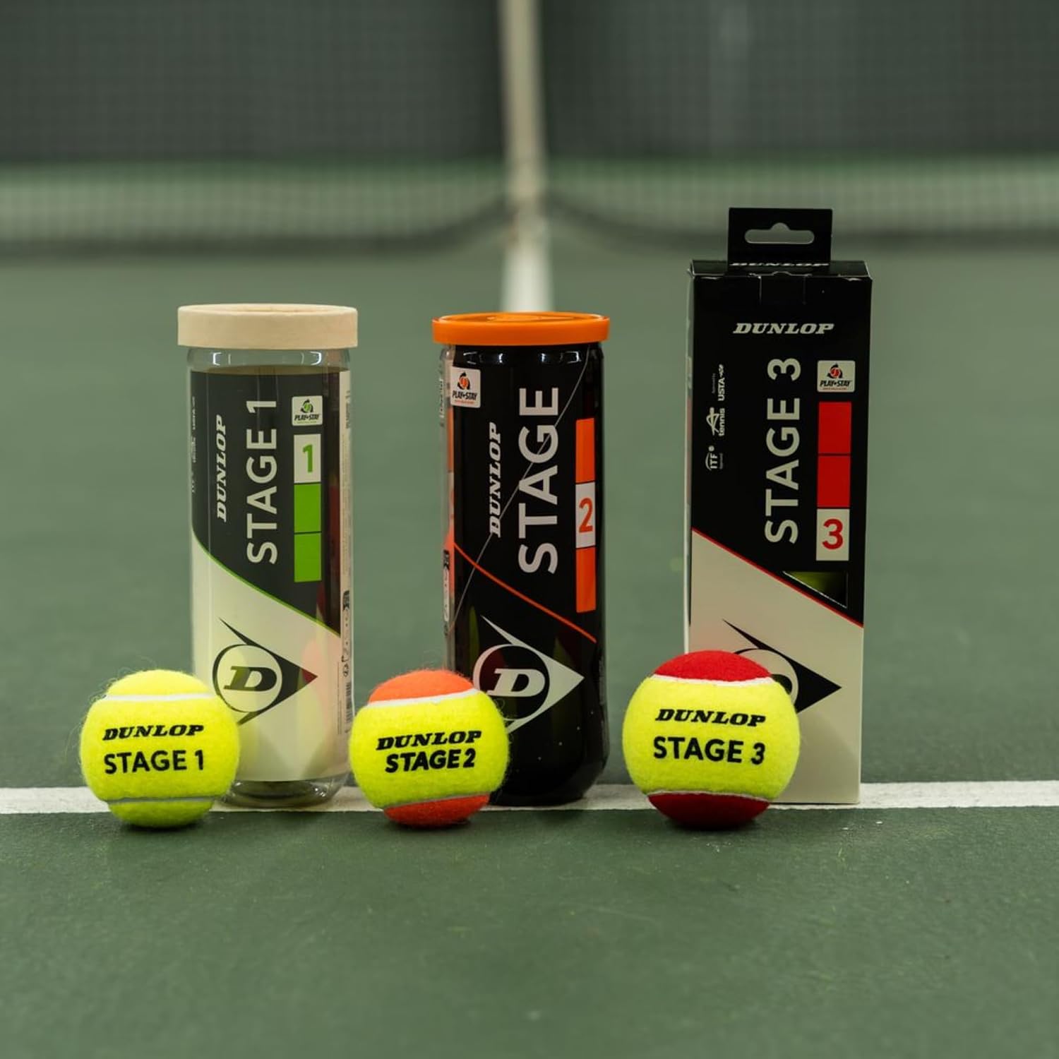 Dunlop Tennisball Stage 2 Orange fuer Kinder und Einsteiger Training