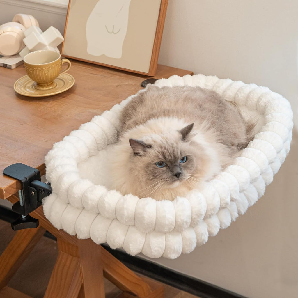 Cheerpals Katzenhaengematte klappbar mit Metallgestell grosse Liegeflaeche