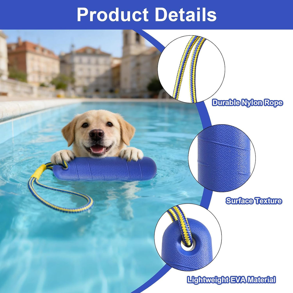 DUTIFUL Hundespielzeug Schwimmspielzeug mit Nylonseil fuer mittelgrosse und grosse