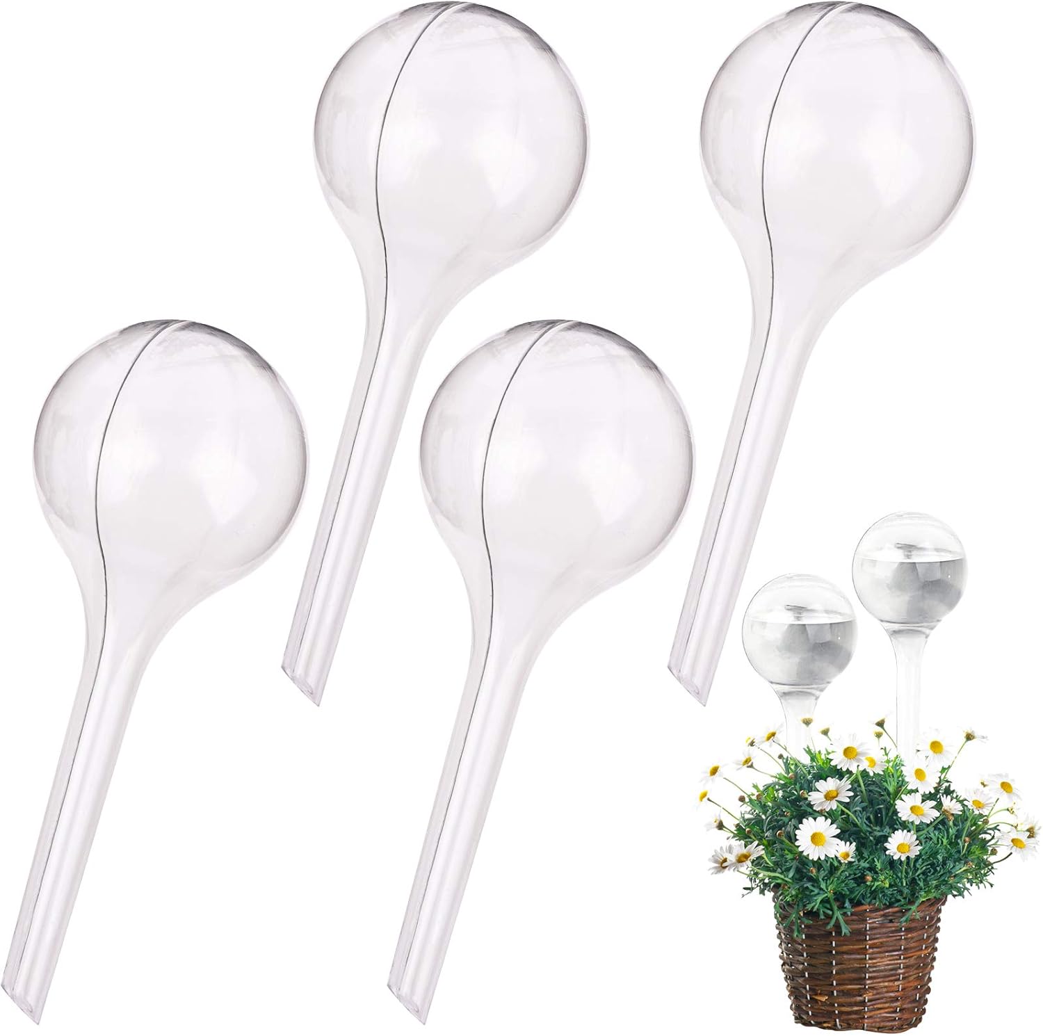 LOCOLO Selbstbewaesserungskugeln 12er Set PVC 13 x 5 cm fuer Topfpflanzen