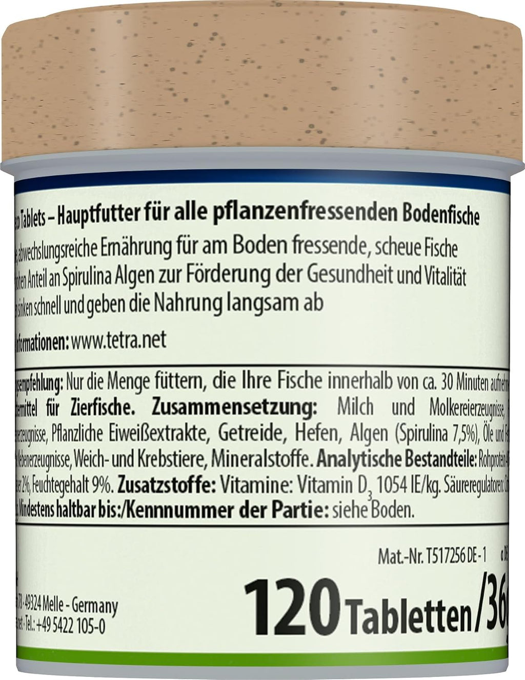 Tetra Pleco Tablets Fischfutter fuer pflanzenfressende Welse