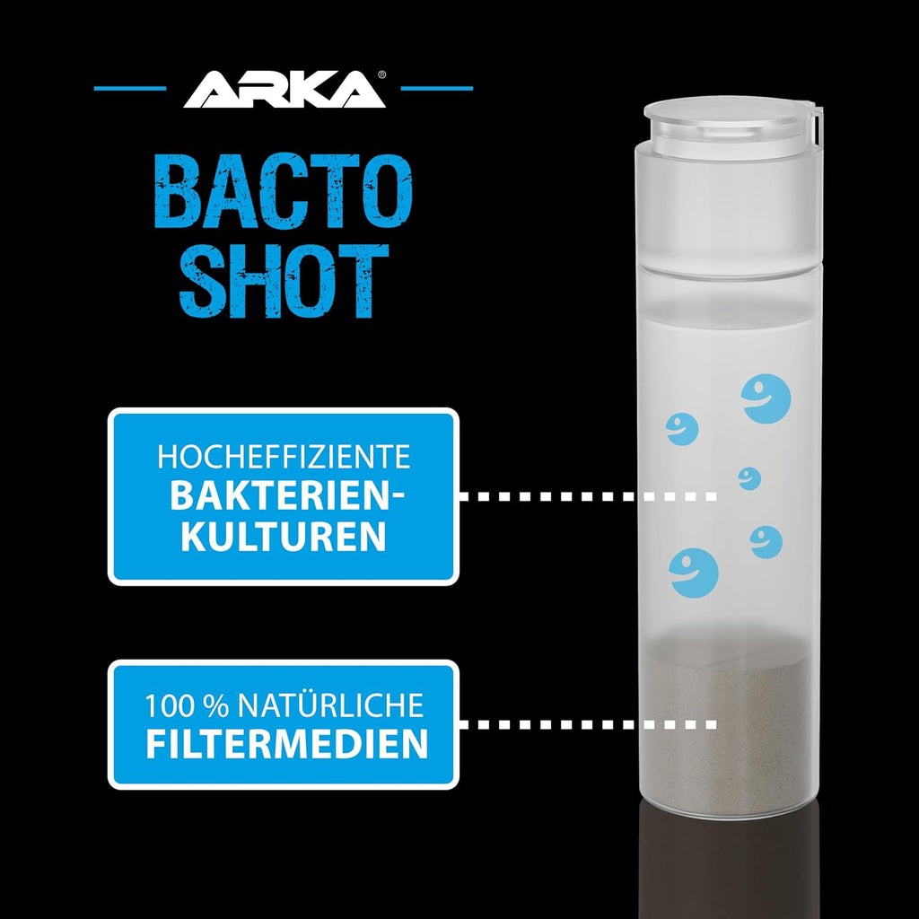 ARKA Bacto-Shot Aquarium Bakterienkonzentrat Wasserklärer für Süß- und Meerwasse