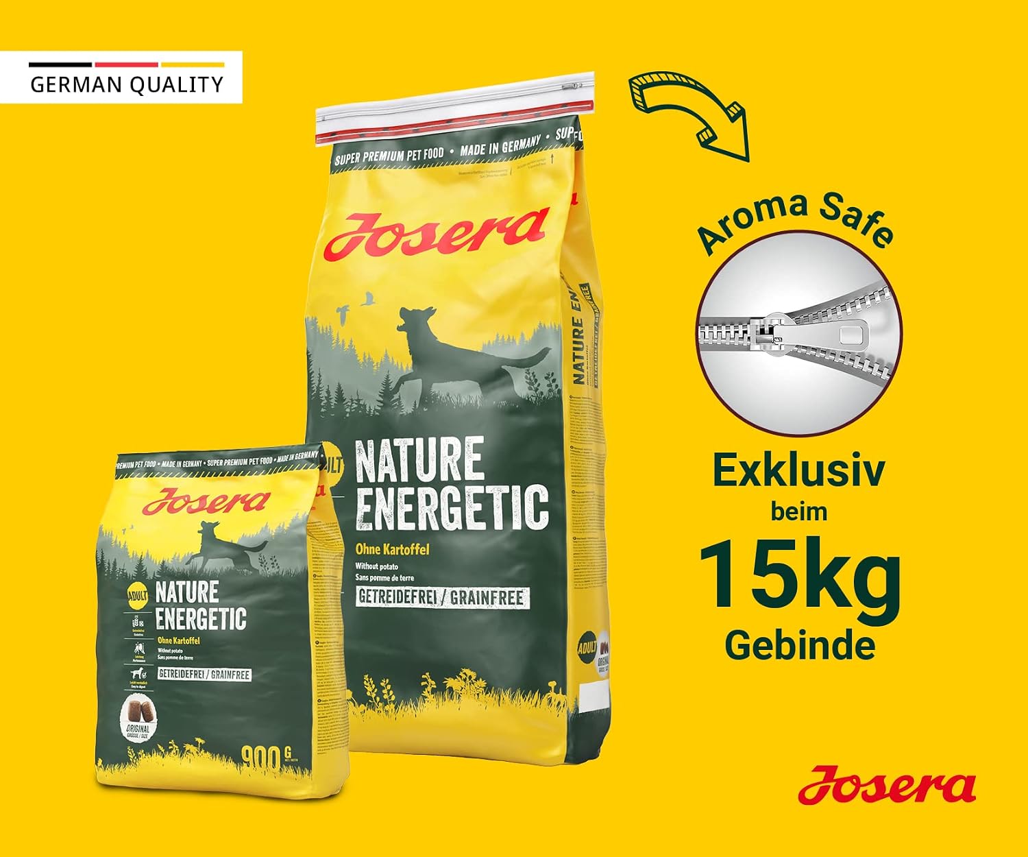 Josera Adult Huhn & Suesskartoffel Trockenfutter fuer Hunde