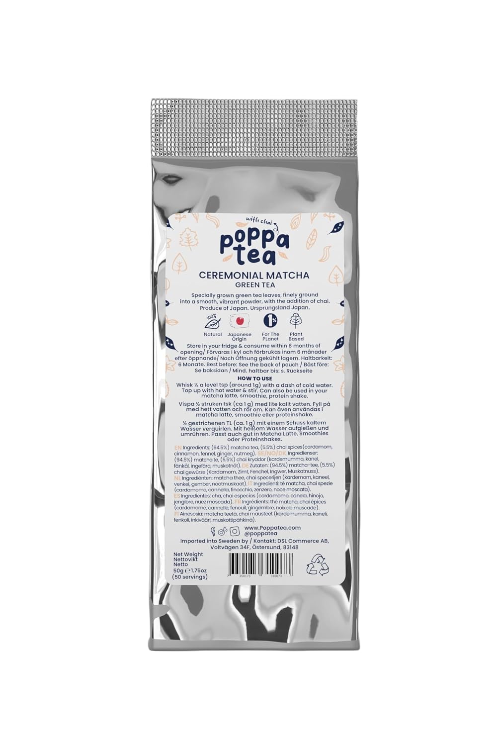 Poppatea Ceremonial Matcha Tee Pulver Japan verschiedene Sorten