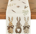 Ostern Tischlaeufer 40x140 cm Hase Karotten Fruehling Dekoration 100cm-300cm
