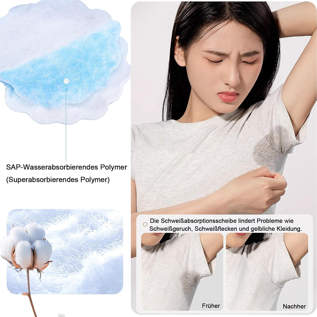 50er Pack Achselpads gross selbstklebend Antitranspirant gegen Schweissflecken
