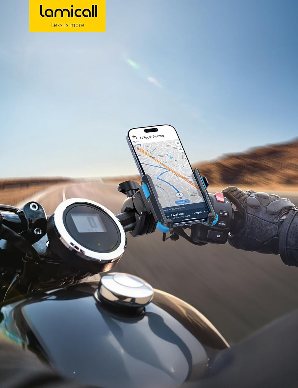 Fahrrad Lenkerhalterung 360° Universal mit 1S Sperre Handyhalterung