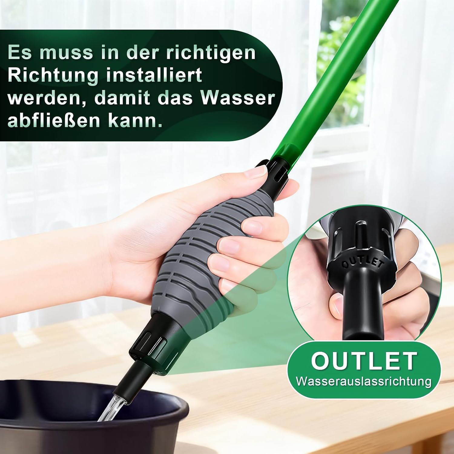 Boxtech Aquarium Reiniger Wasserwechsel Kiesfilter Sandreiniger Pumpe