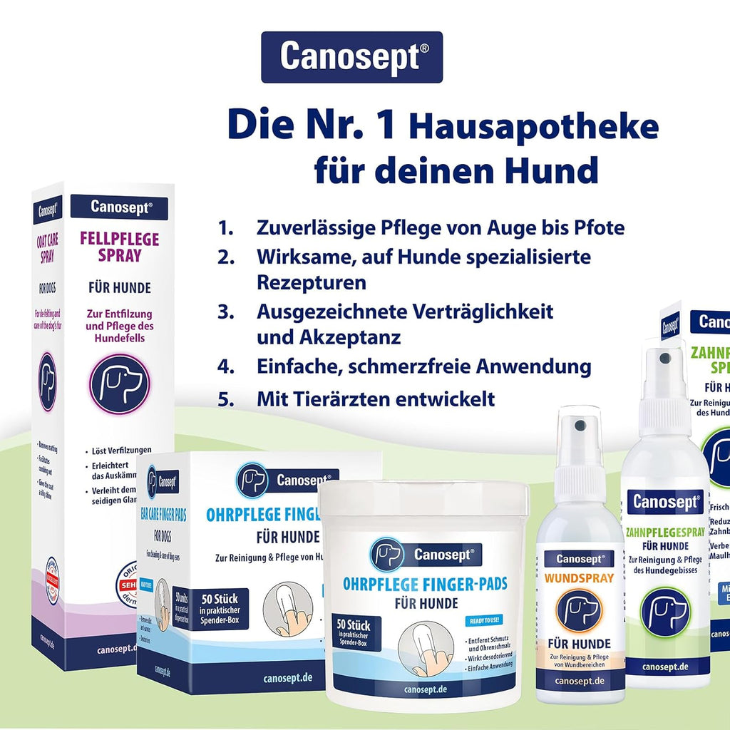 Canosept Zahnpflegespray für Hunde gegen Zahnstein und Mundgeruch