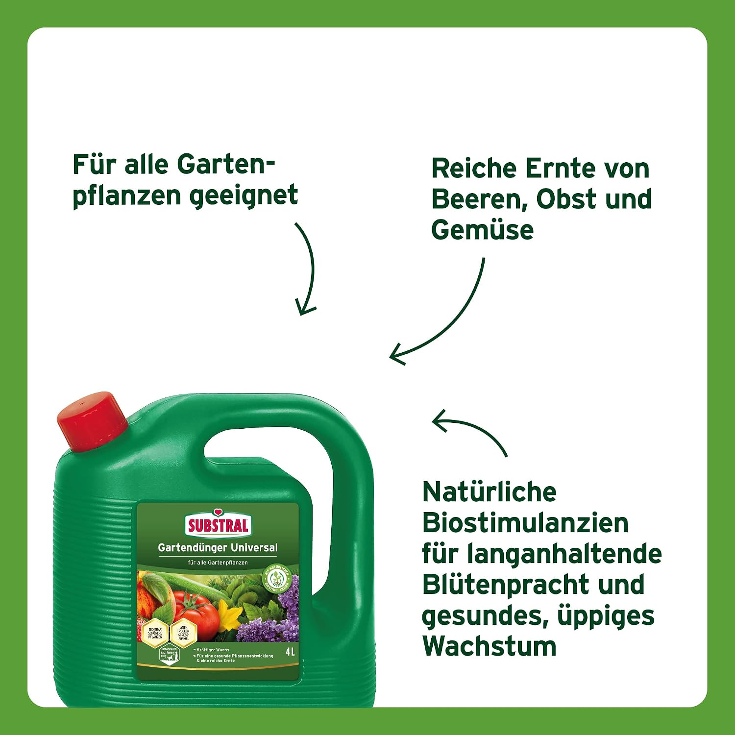 Substral Universal Fluessigduenger fuer alle Gartenpflanzen mit Humifirst