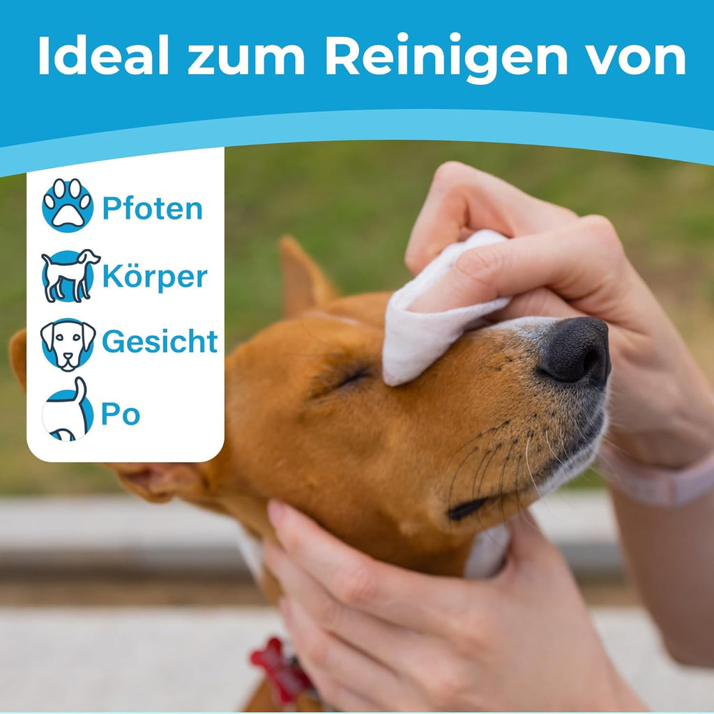 PrimePets Feuchttuecher fuer Hund und Katze 3x100 Stueck unparfuemiert