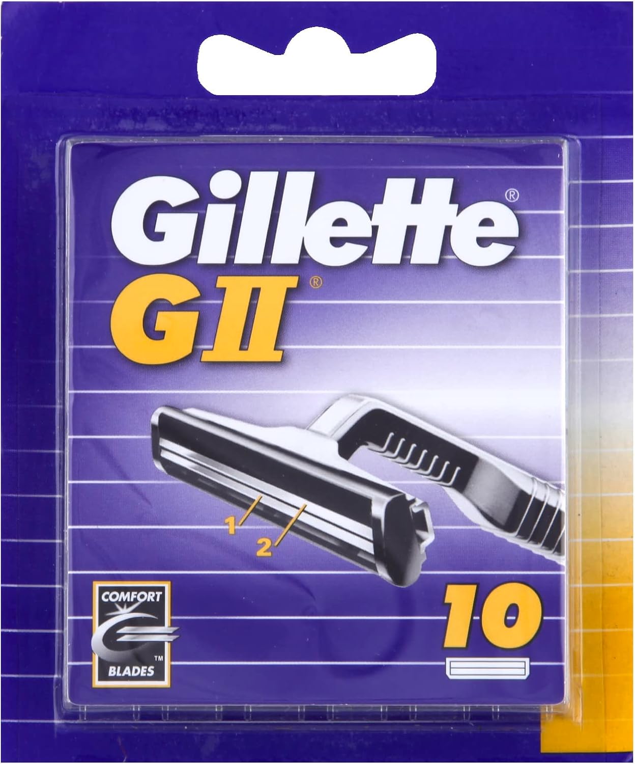 Gillette GII Rasierklingen 10 Stueck Ersatzklingen fuer Herren