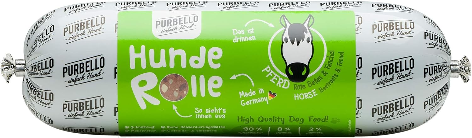 PURBELLO Nassfutter Mix Paket 8x400g Pferd Ziege Lamm Monoprotein getreidefrei
