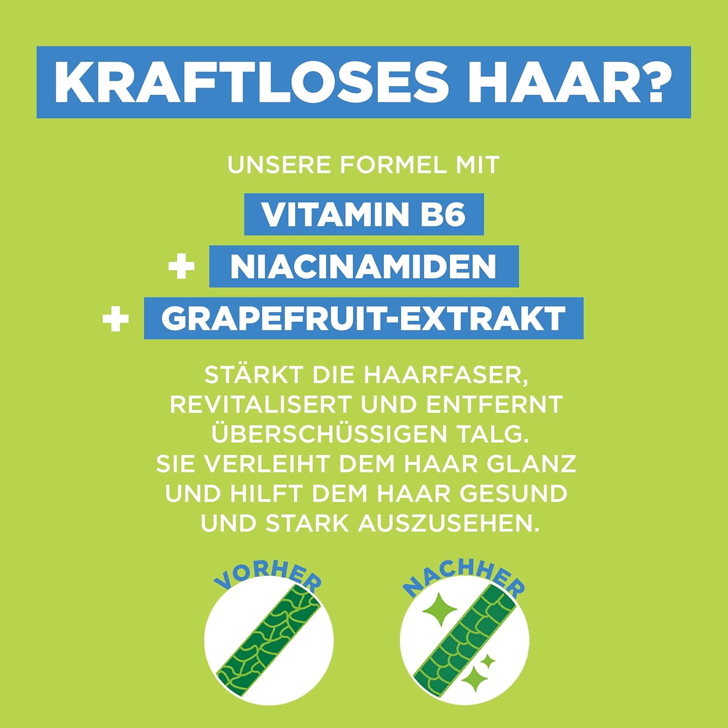 Garnier Fructis Kraft & Glanz Shampoo 1000 ml Grapefruit