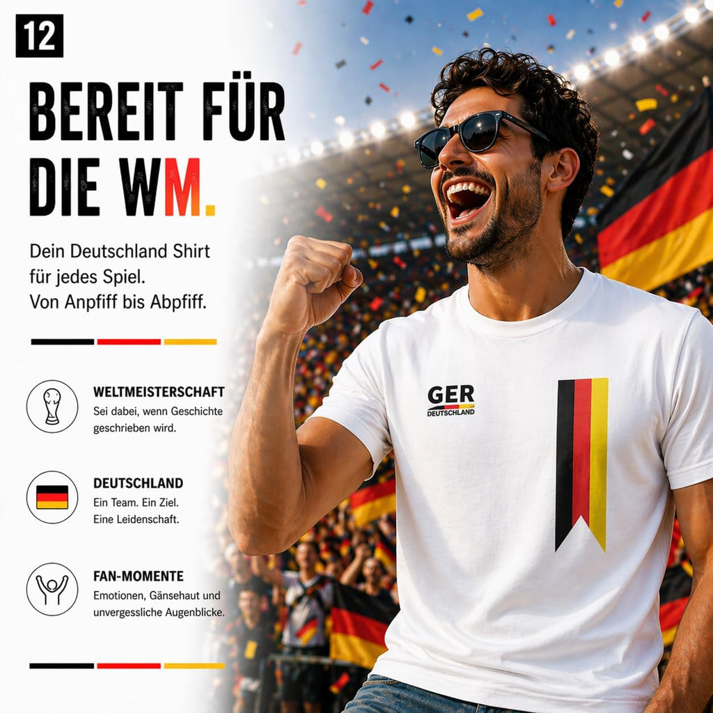 Deutschland Trikot Fussball Herren Damen Germany T-Shirt WM 2026 M-XL
