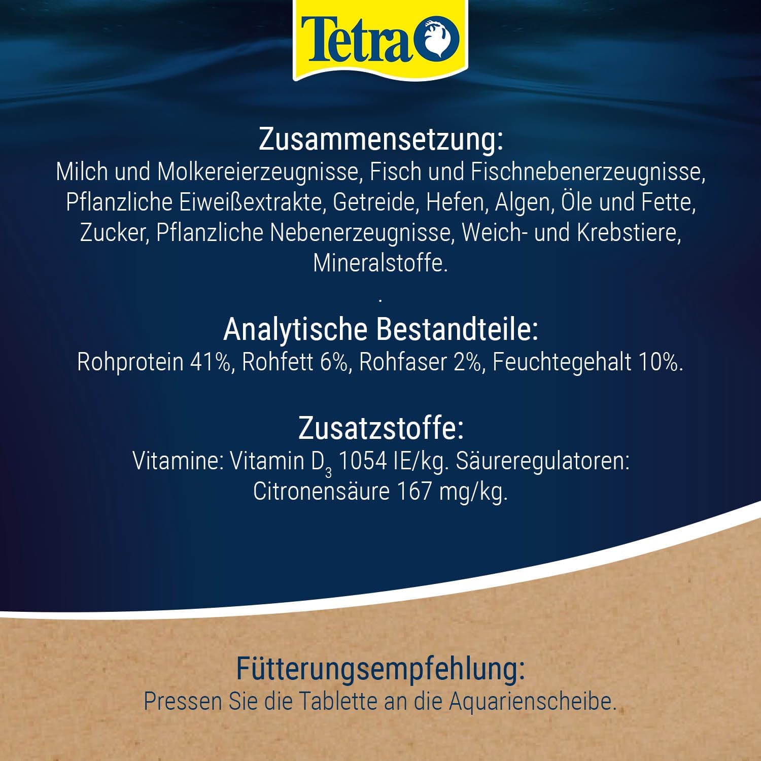 Tetra FunTips Futtertabletten fuer Aquariumscheibe - Haftfutter fuer Zierfische