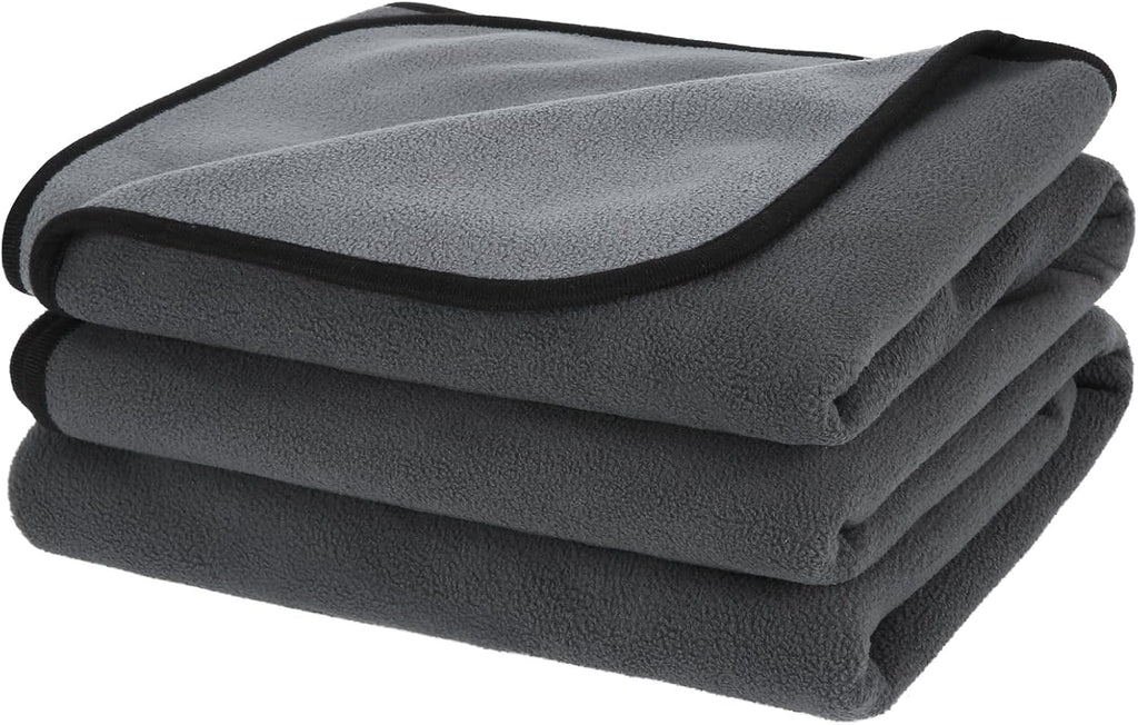 PETTOM Hundedecke 100×75 cm wasserdicht grau waschbar fuer Sofa Auto