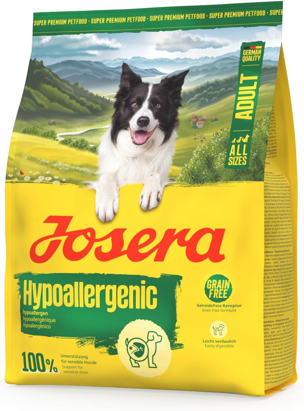 Josera Adult Hypoallergenic Trockenfutter mit Insektenprotein fuer Hunde
