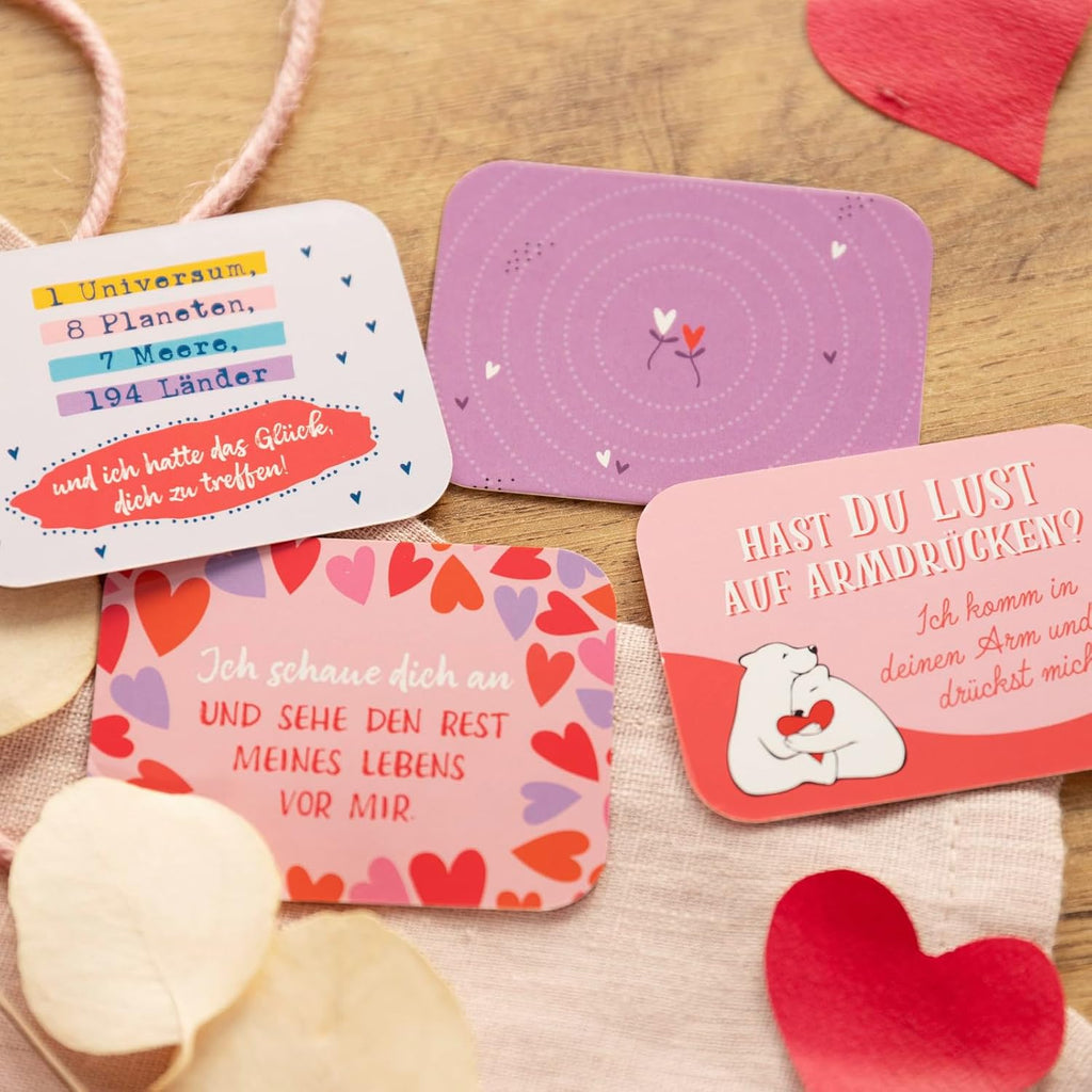 Little Dose of Love Metallbox mit 25 Liebeserklaerungen Geschenk Valentinstag
