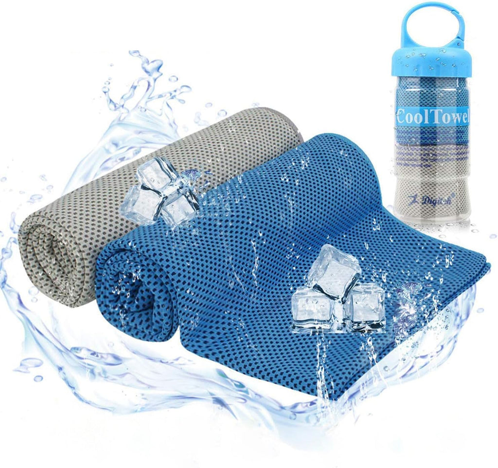 Kuehltuch Set fuer Sport Outdoor - kuehlend, atmungsaktiv, schweissabsorbierend