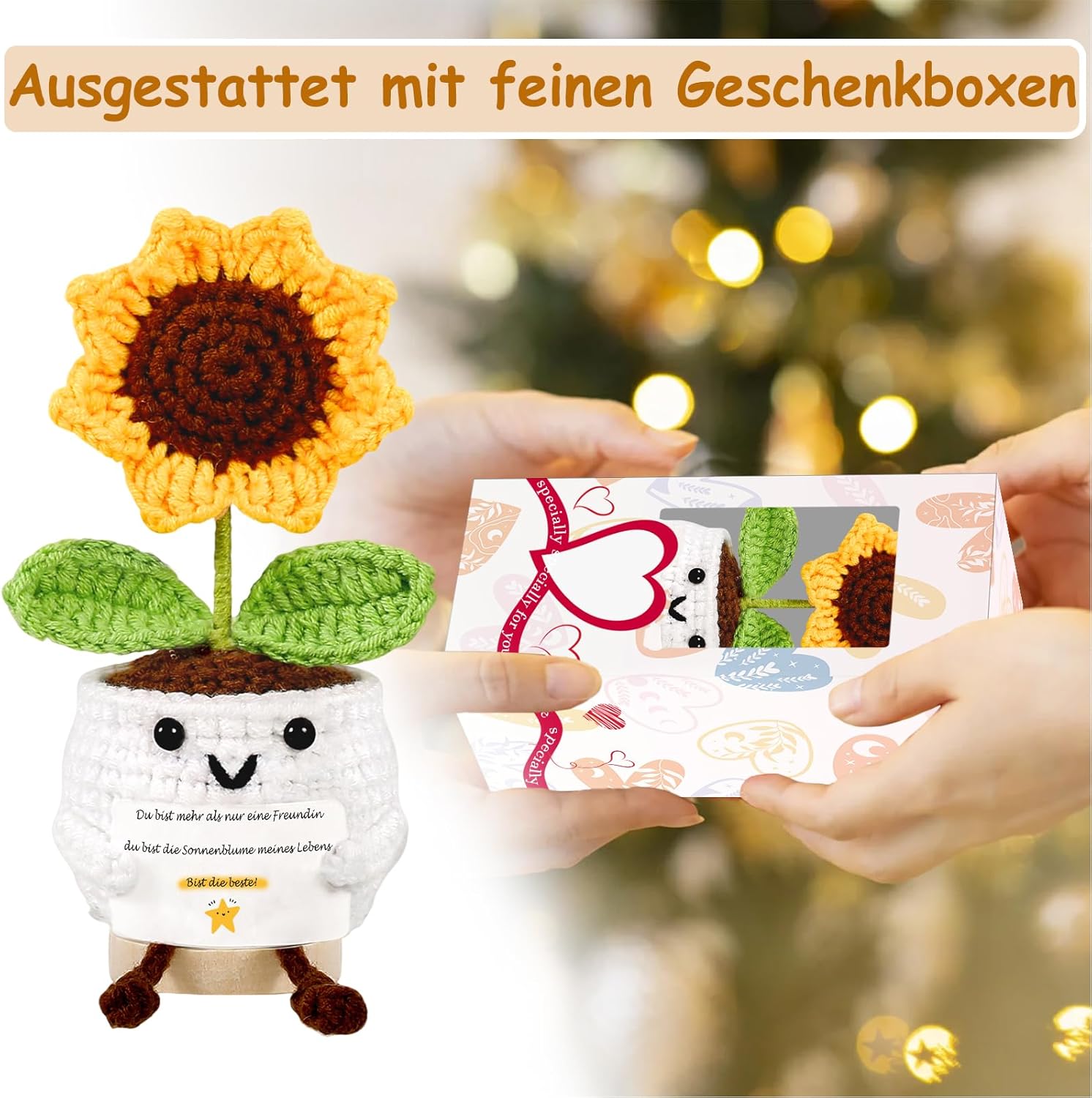 Gehaekeltes Herz Anhaenger Gluecksbringer Geschenk Valentinstag