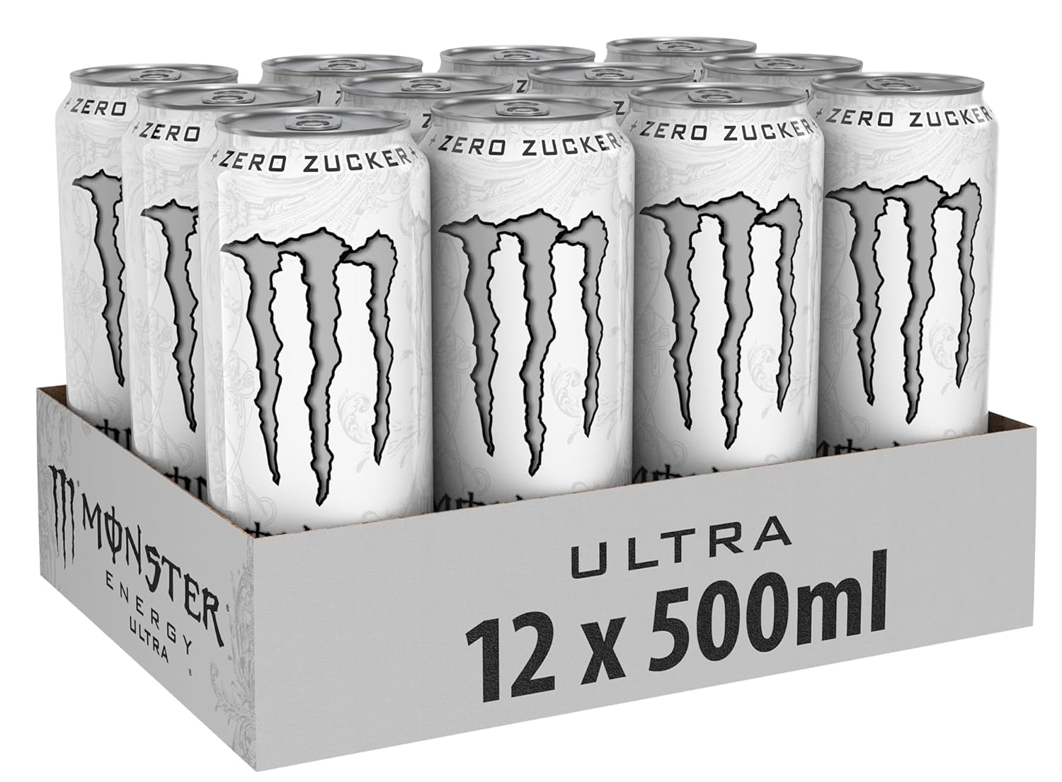Monster Energy Ultra White Energy Drink 12x500 ml zuckerfrei kalorienfrei