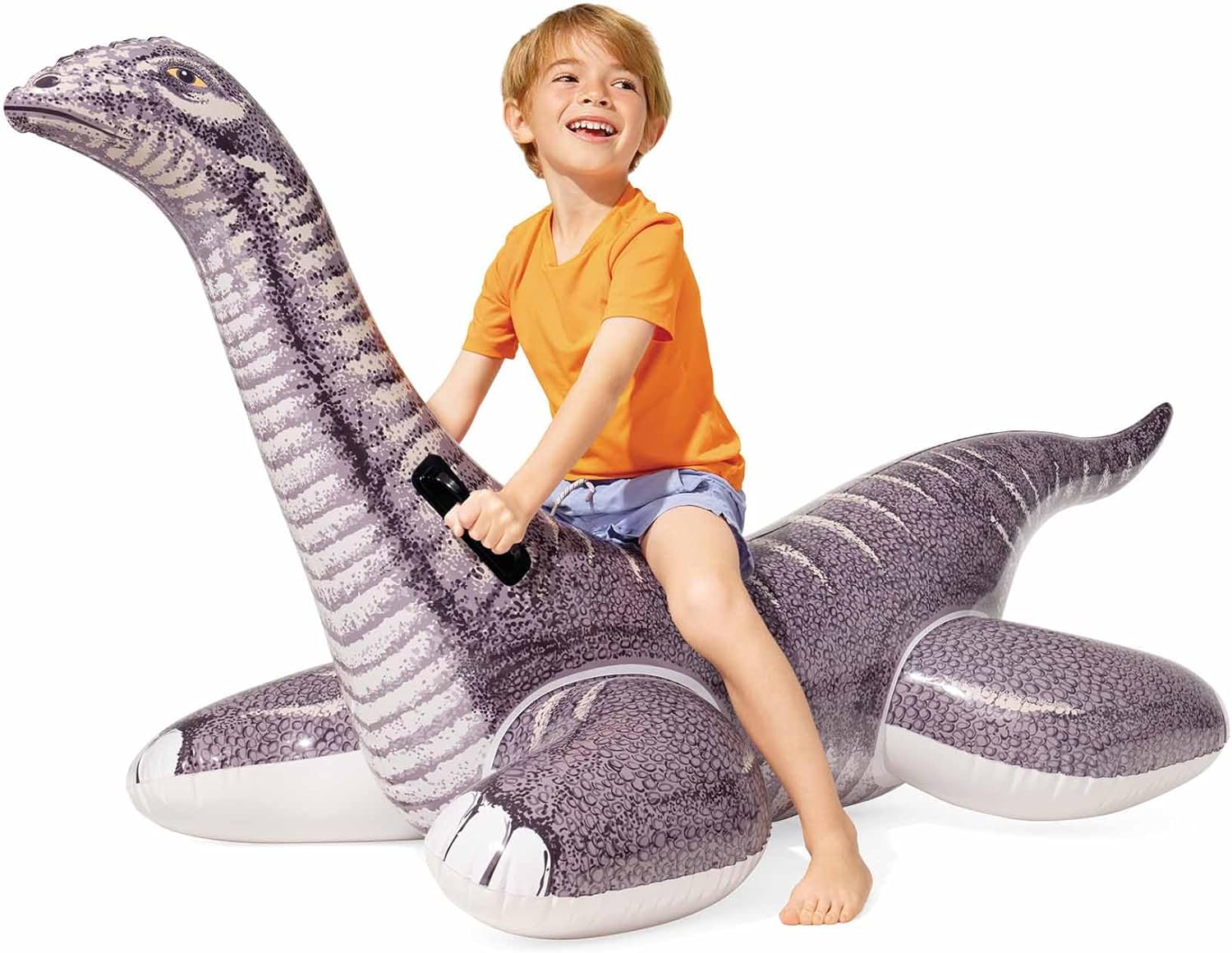 Intex Ride-On Aufblasbarer Schwimmring 178x94 cm mit Haltegriffen, 3 Luftkammern
