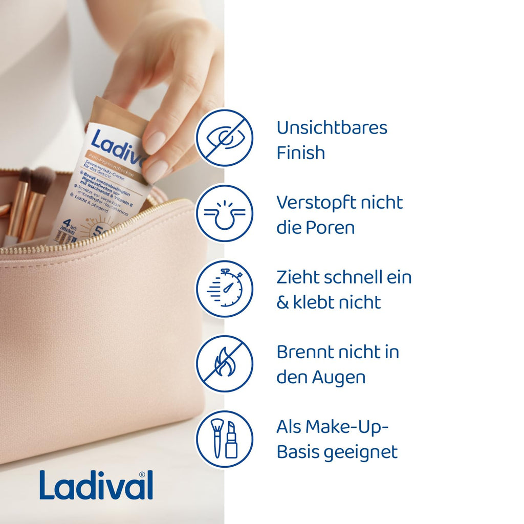 LADIVAL Anti-Pigmentflecken Sonnencreme Gesicht LSF 50 ml mit Niacinamid