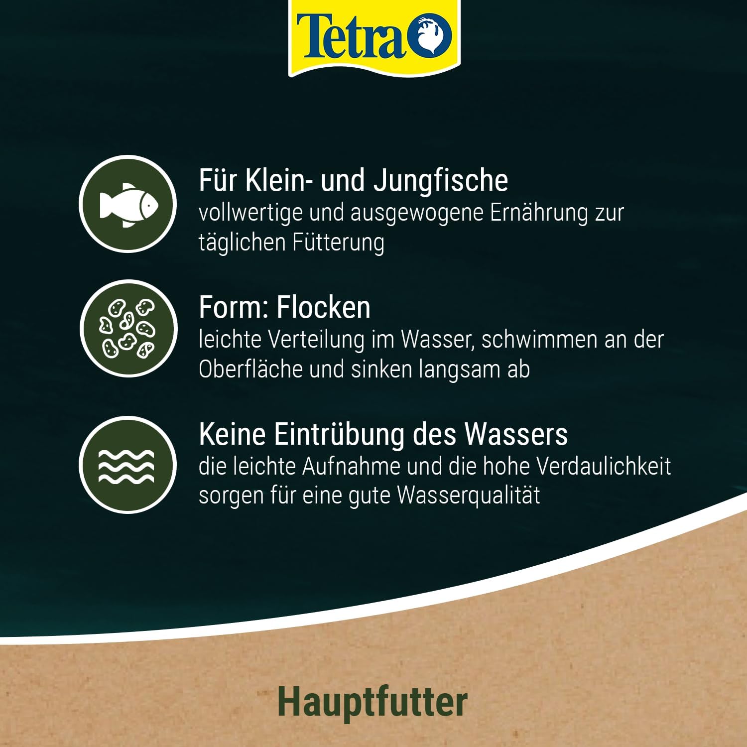Tetra Pond Flakes Fischfutter Flocken fuer junge Teichfische