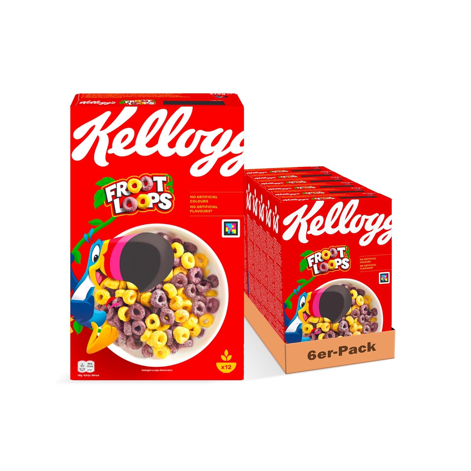 Kellogg’s Froot Loops Fruehstueckszerealien Fruchtgeschmack 375 g