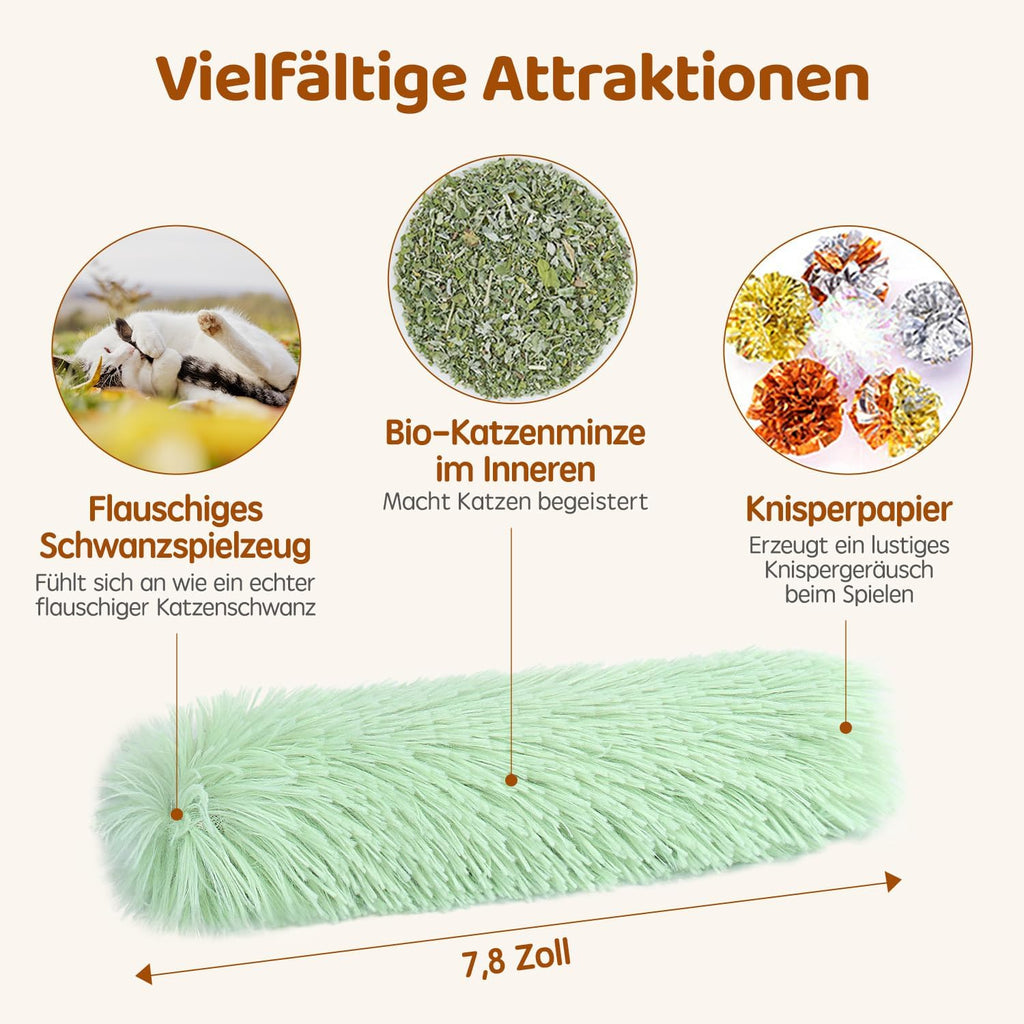Katzenkissen Katzenspielzeug mit Katzenminze Interaktiv 3er Set