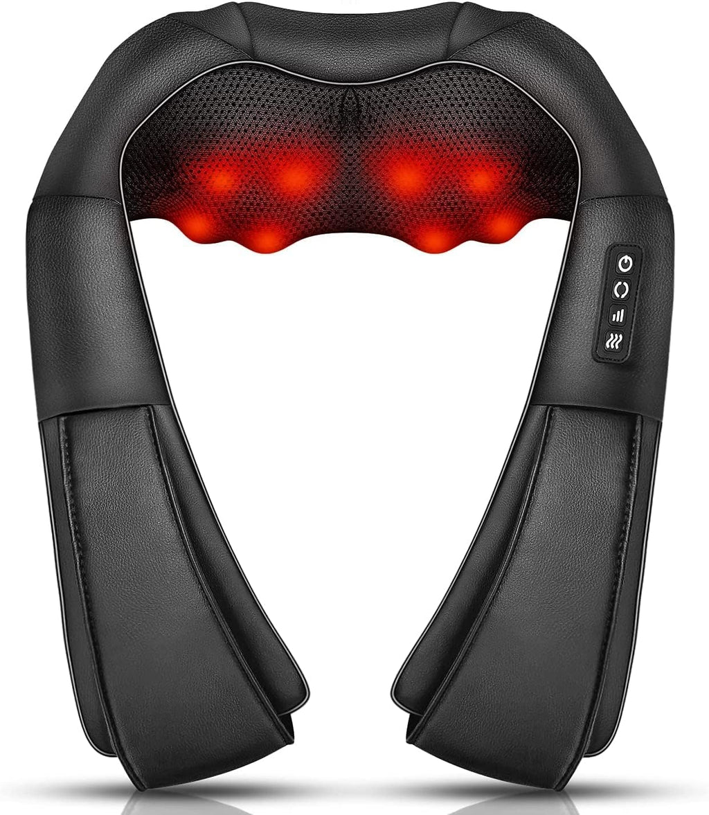 Ikristin Shiatsu Nacken- und Rueckenmassagegeraet 3D mit Waerme