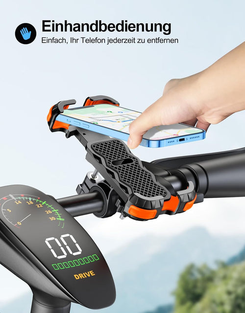 360° Handyhalterung fuer Fahrrad und Motorrad Lenkerhalter Sicherer Halt