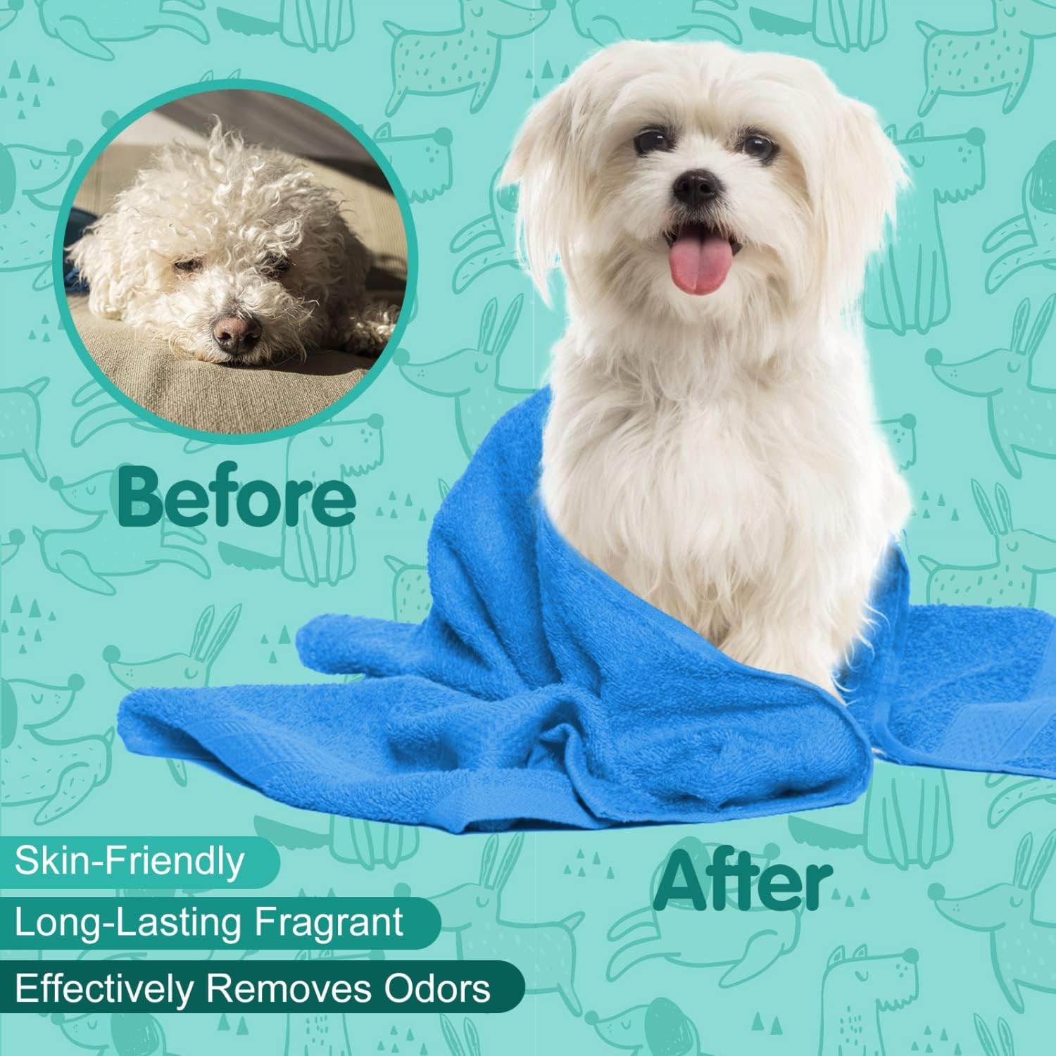 Nobleza Hundeshampoo gegen Juckreiz Milben Pilz Floh, sensitive, verschied