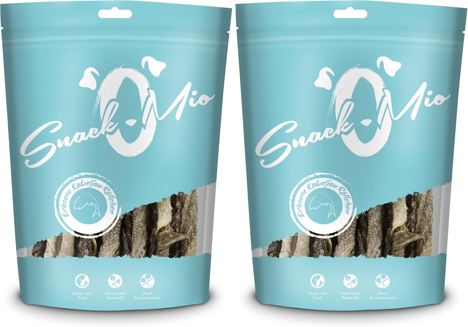 SnackOMio Hundesnack Kabeljau Röllchen getreidefrei verschiedene Sorten