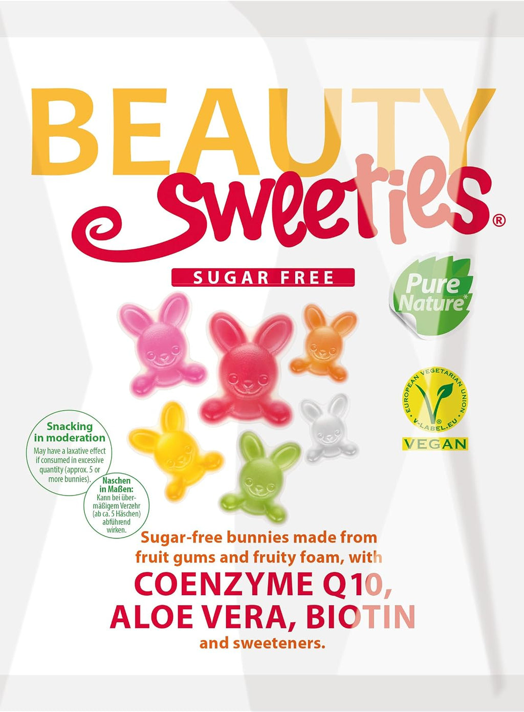 Beautysweeties Zuckerfreie Fruchtgummi Hasen vegan
