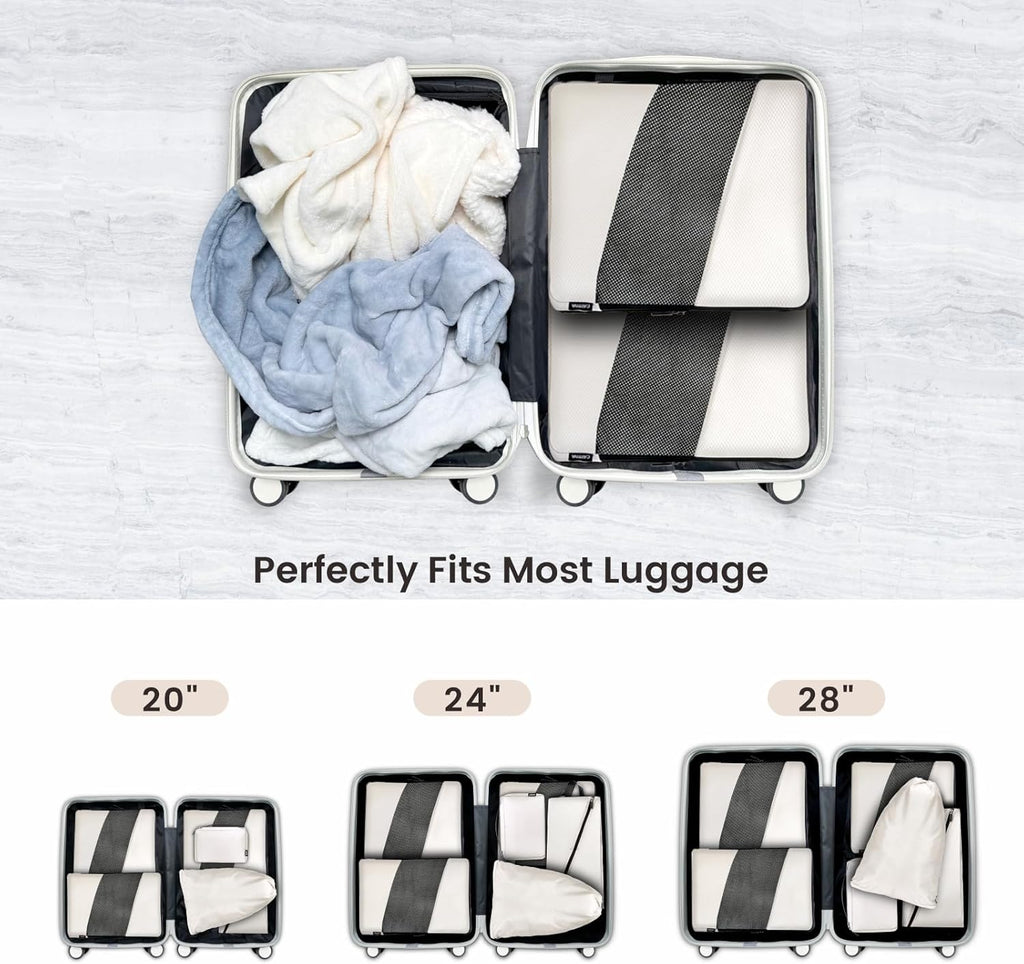 6er Kompressions Packing Cubes Koffer Reise Organizer Set