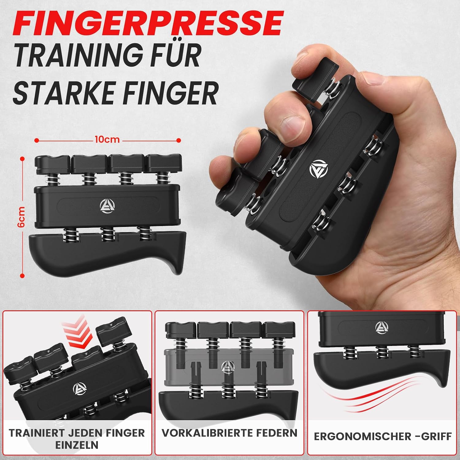 FUNFLEX Handtrainer Set 5-teilig Fingertrainer Griffkraft Unterarmtraining