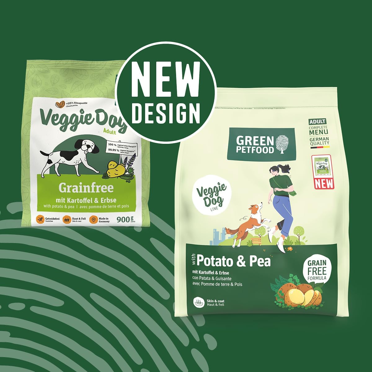 Green Petfood VeggieDog Adult vegetarisches Trockenfutter Kartoffel Erbse -1