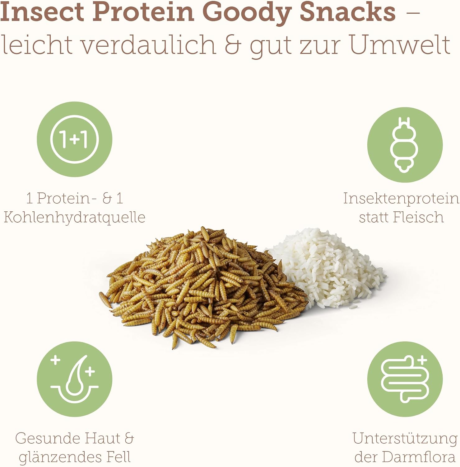 MERA Pure Sensitive Goody Snack Insect 600g Hundeleckerli Insektenprotein gluten