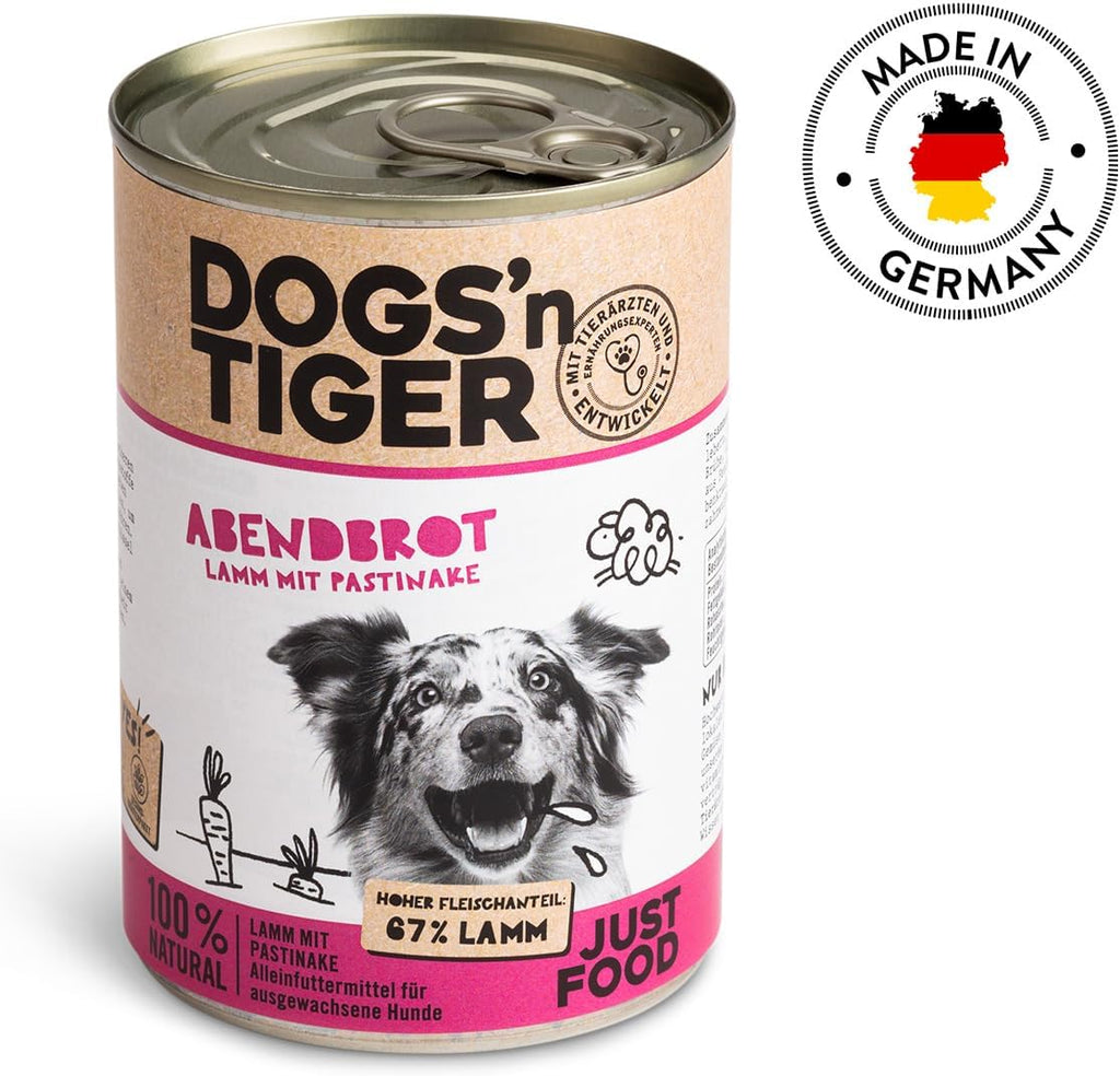 Dogs’n Tiger Adult Nassfutter Huhn 67% Fleisch 6x400g Mahlzeit versch