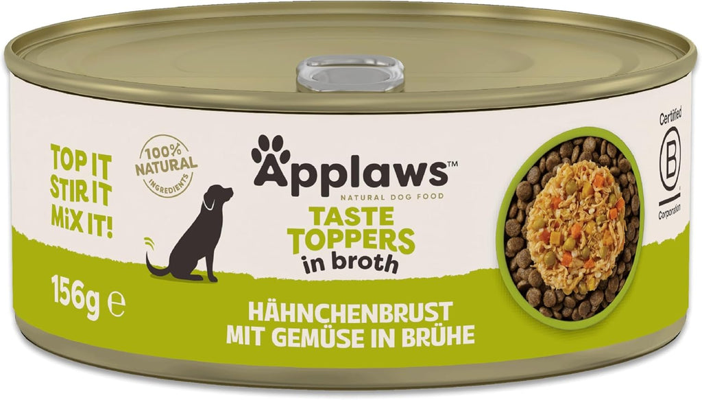 Applaws Hundefutter nass Huehnerbrust in Bruehe Dose 12er Pack vers