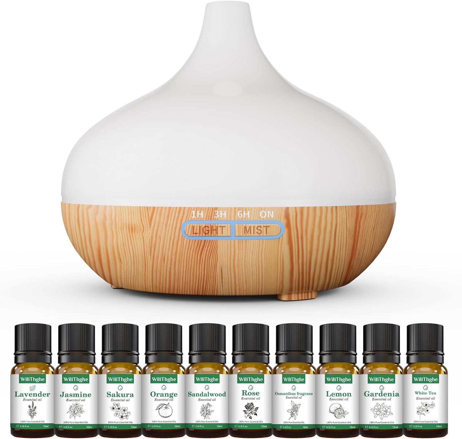 Aroma Diffuser 500 ml mit Fernbedienung 14 LED Farben Timer Duftzerstaeuber