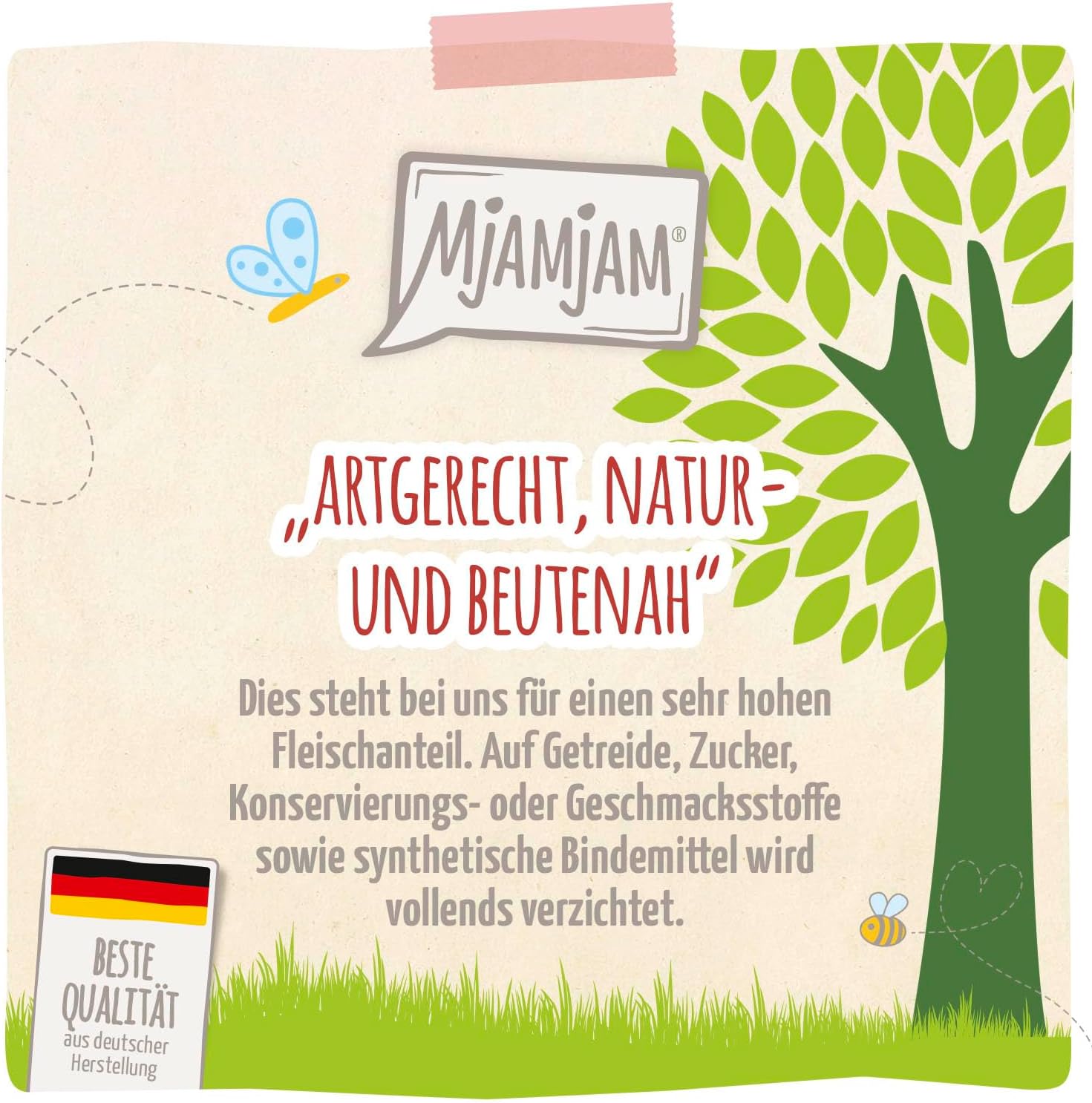 MjAMjAM Hundefutter Nassfutter Bio Huhn mit Moehrchen 6x400g getreidefrei -2