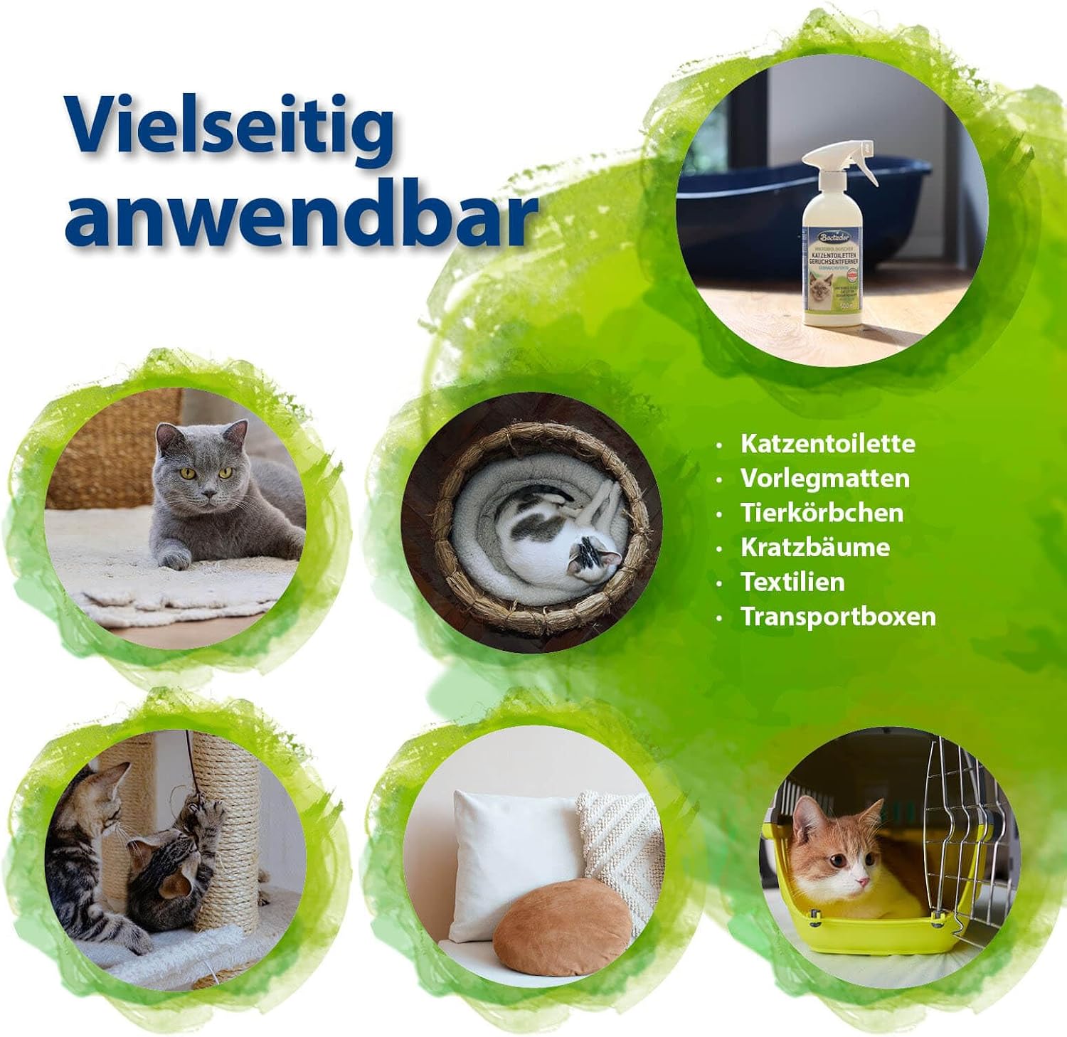 Bactador Enzymreiniger Spray Geruchsentferner fuer Nagerkaefige