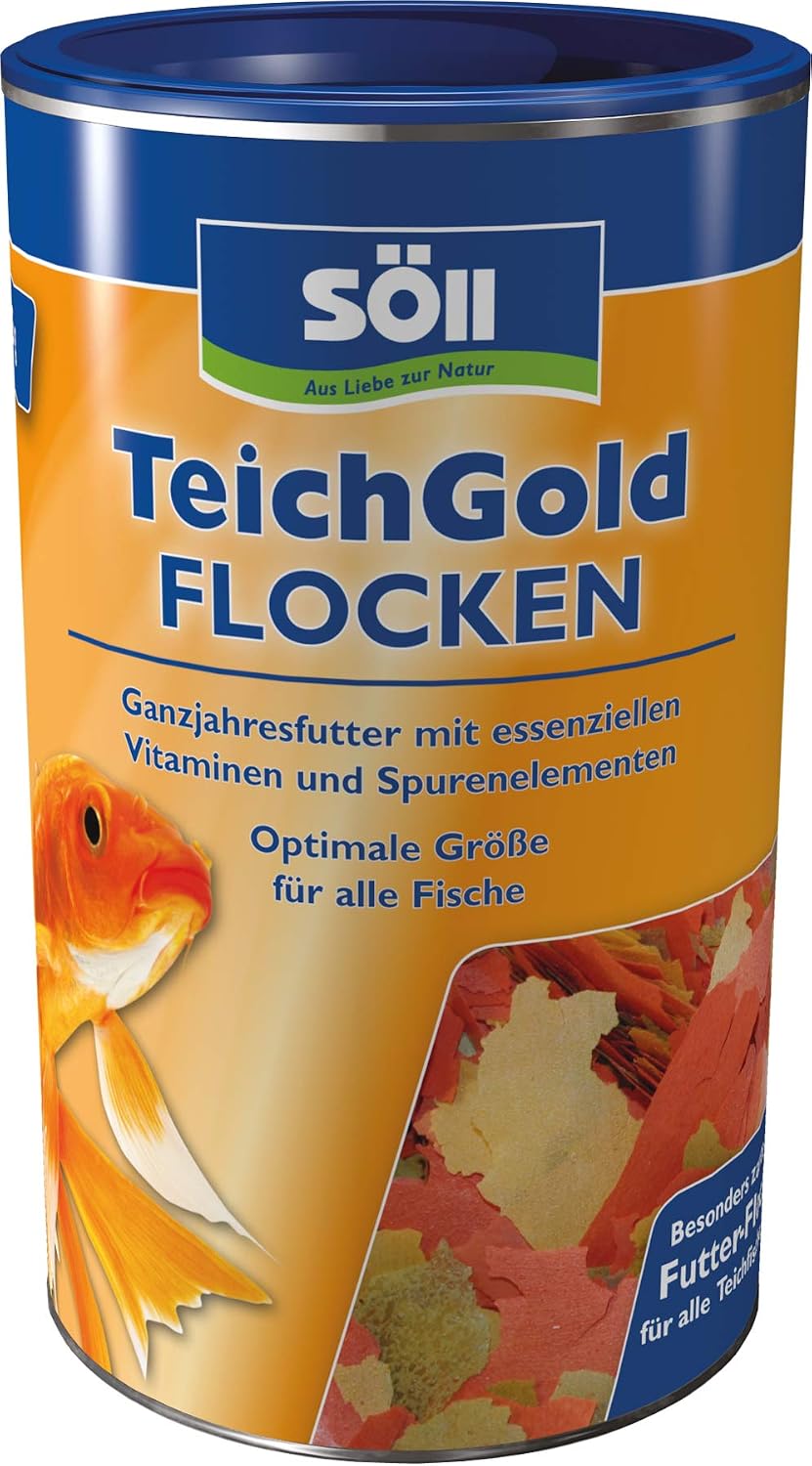 Soell Teich-Gold Futterflocken Ganzjahresfutter fuer Gartenteichfische