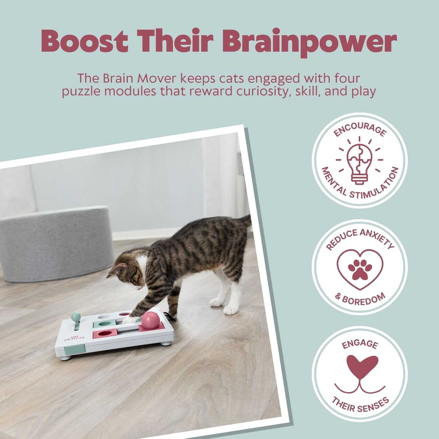 Trixie Cat Activity Brain Mover Intelligenzspielzeug Katze 25 cm