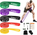 Fokky Widerstandsbaender 5 Stufen mit Tueranker und Griffen, 5er Set